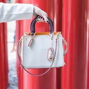 Coach Rogue 25 Bag - White colour